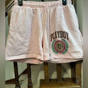 Pink playboy shorts